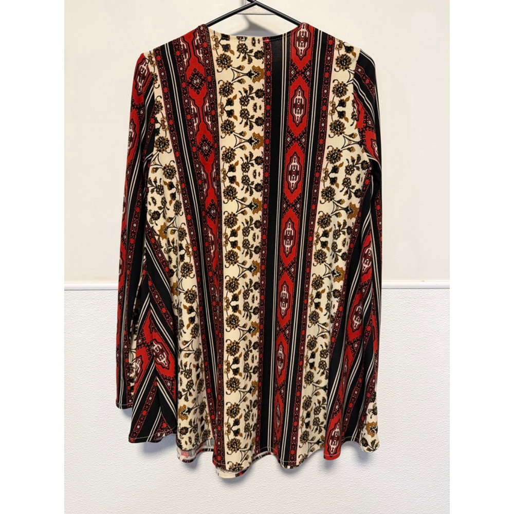 Show Me Your Mumu Mini Tunic Dress women’s XS Red Black Floral Boho Long Sleeve - Picture 5 of 16